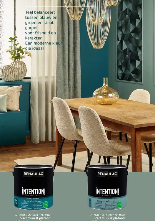 Promotie: RENAULAC INTENTION Verf muur & plafond