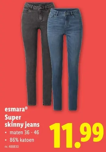 Aanbieding: Super skinny jeans