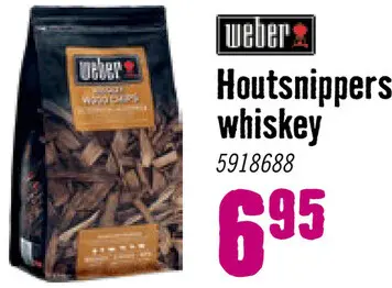 Aanbieding: WEBER® Houtsnippers Whiskey 700 gr