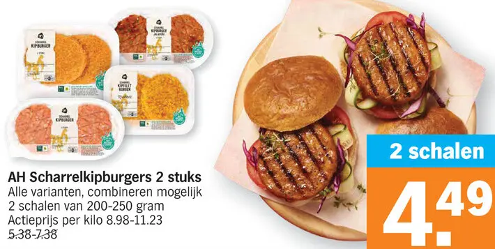 Promotie: Scharrelkipburgers