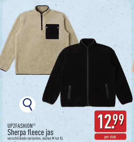 Promotie: Sherpa fleece jas