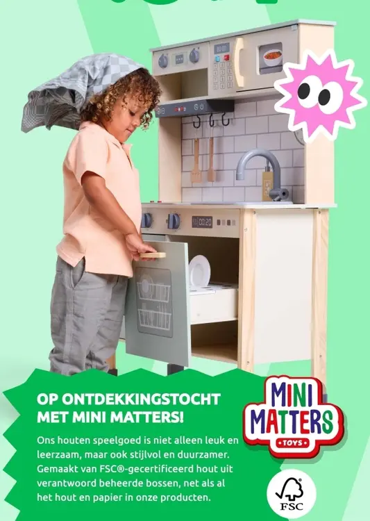 Aanbieding: Houten speelgoed keuken