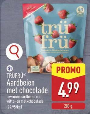 Promotie: Aardbeien met chocolade