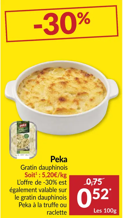 Offre: Gratin dauphinois