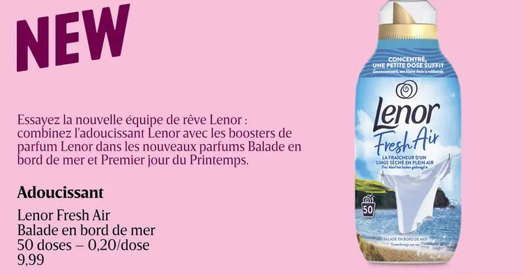 Offre: Adoucissant Lenor Fresh Air Balade en bord de mer