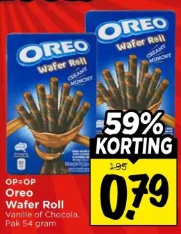 Aanbieding: Oreo Wafer Roll