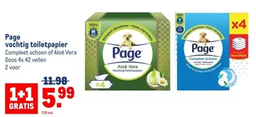 Aanbieding: Page vochtig toiletpapier