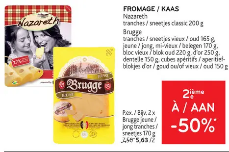 Offre: Brugge jeune / jong tranches / sneetjes