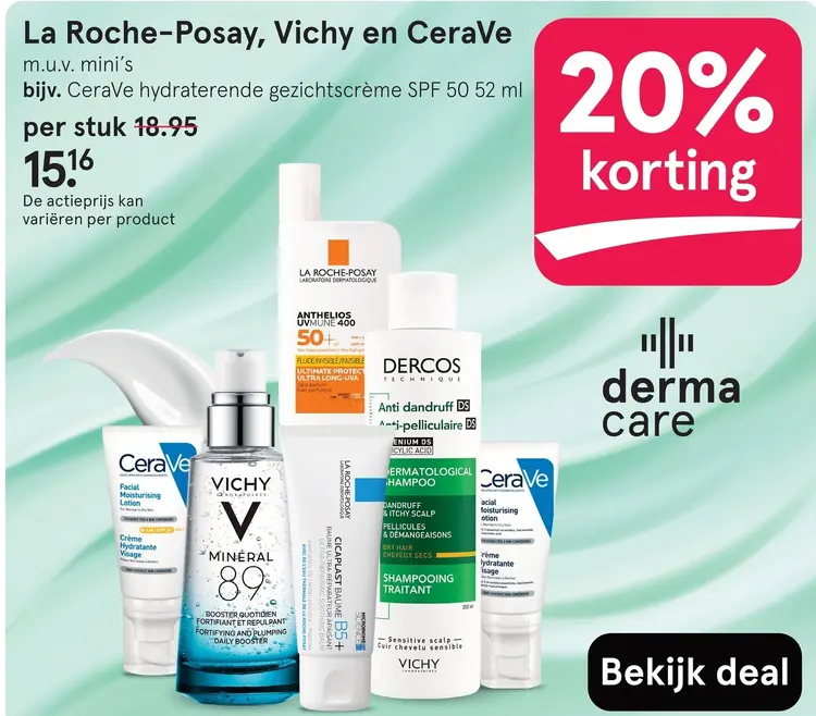 Aanbieding: CeraVe hydraterende gezichtscrème SPF 50