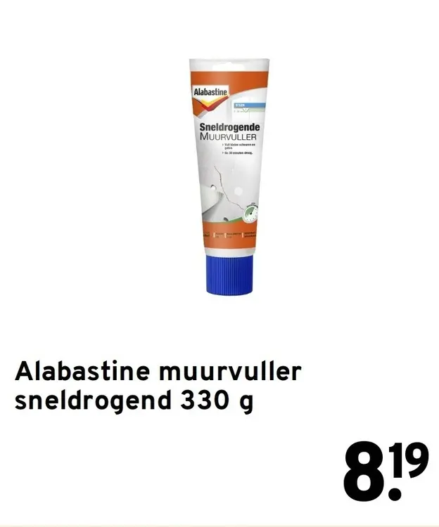 Aanbieding: Muurvuller sneldrogend 330 g