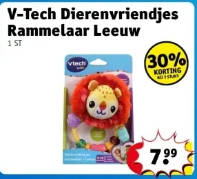 Aanbieding: V-Tech Dierenvriendjes Rammelaar Leeuw
