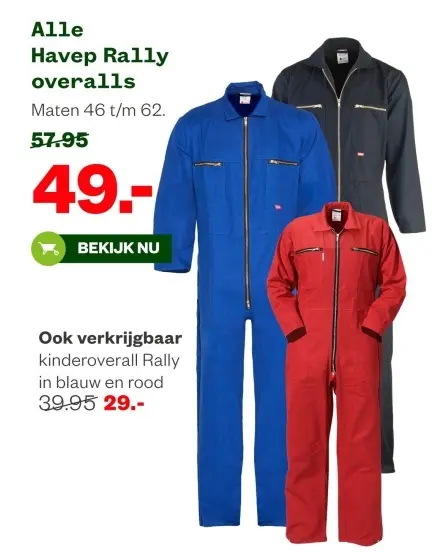 Aanbieding: Havep Rally overalls