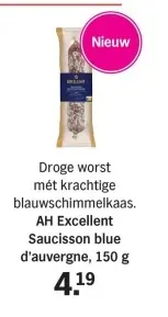Aanbieding: AH Excellent Saucisson blue d'auvergne
