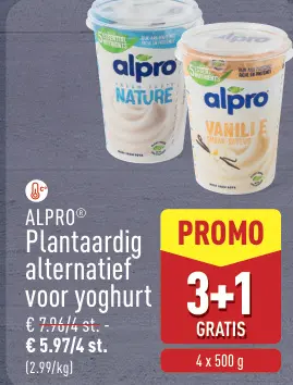 Aanbieding: Plantaardig alternatief voor yoghurt