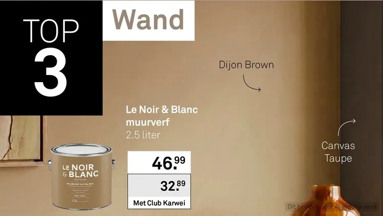 Aanbieding: Le Noir & Blanc muurverf