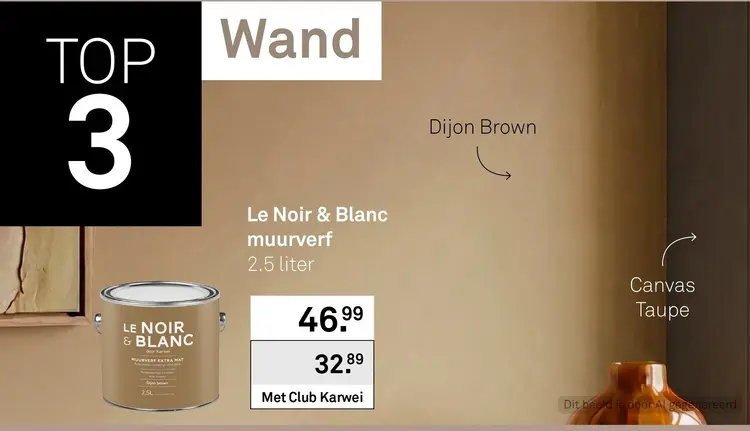 Aanbieding: Le Noir & Blanc muurverf