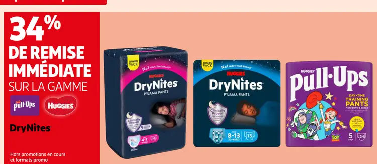 Promotie: DryNites Pyjama Pants / Pull-Ups Day-Time Tra