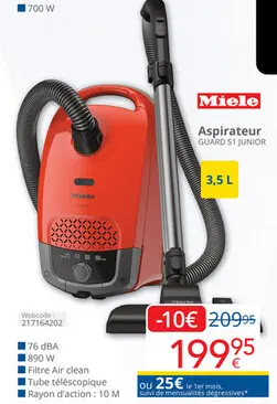 Offre: Aspirateur GUARD S1 JUNIOR