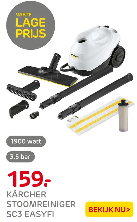 Aanbieding: Kärcher stoomreiniger sc3 easyfi
