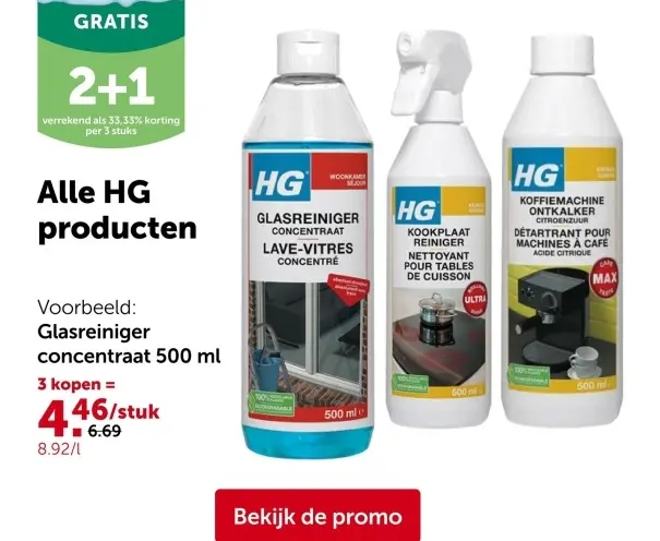 Promotie: Glasreiniger concentraat