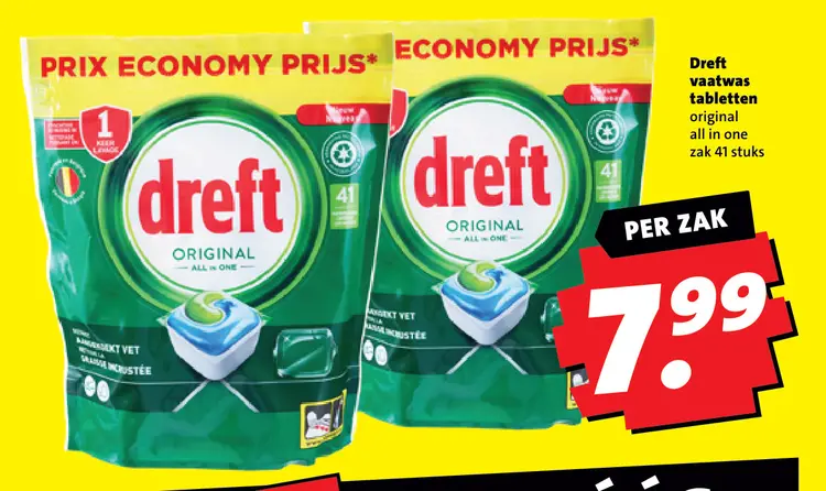Aanbieding: Dreft vaatwas tabletten