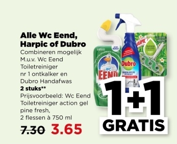 Aanbieding: Wc Eend Toiletreiniger action gel pine fresh