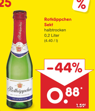 Aanbieding: Rotkäppchen Sekt halbtrocken