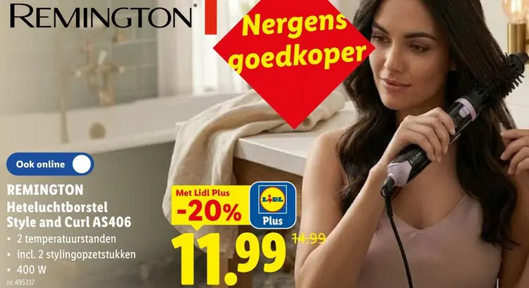 Promotie: Heteluchtborstel Style and Curl AS406