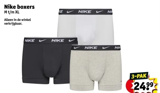 Promotie: Nike boxers