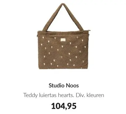 Aanbieding: Teddy luiertas hearts