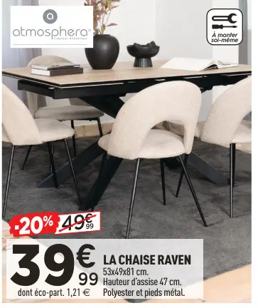Offre: La chaise raven