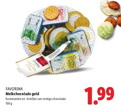 Aanbieding: Melkchocolade geld