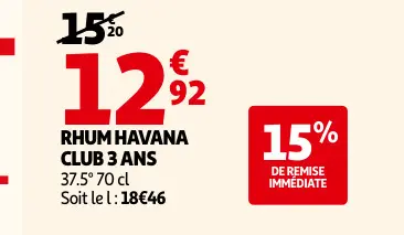 Promotie: Rhum 3 ans