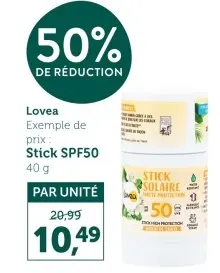 Offre: Stick SPF50
