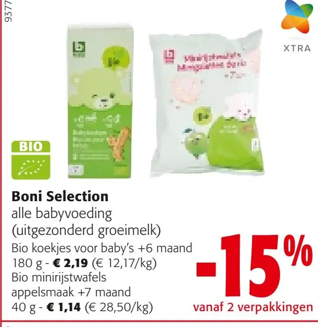 Aanbieding: alle babyvoeding (uitgezonderd groeimelk)
