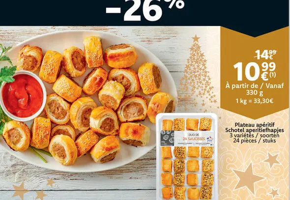 Promotie: Plateau apéritif Schotel aperitiefhapjes