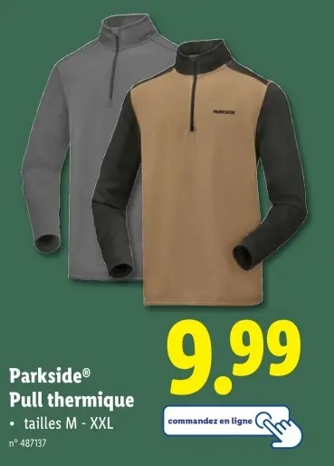 Offre: pull thermique