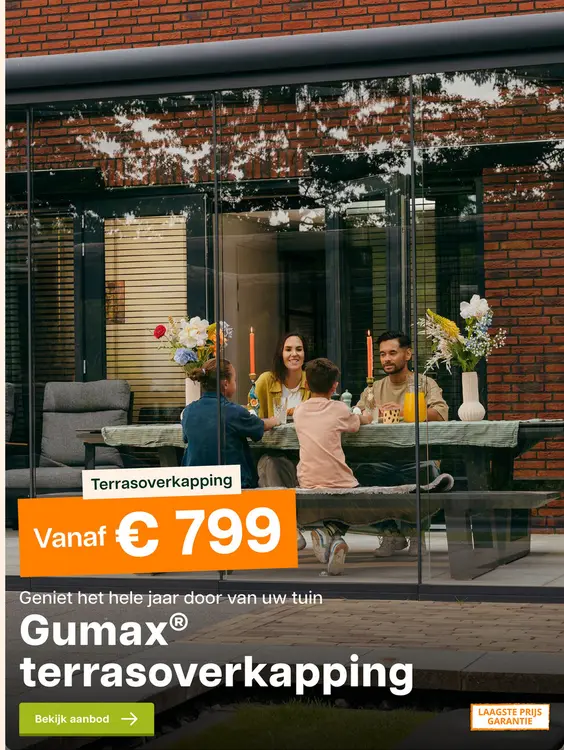 Aanbieding: Terrasoverkapping