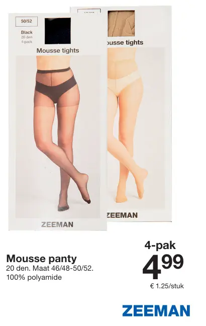 Aanbieding: Mousse panty