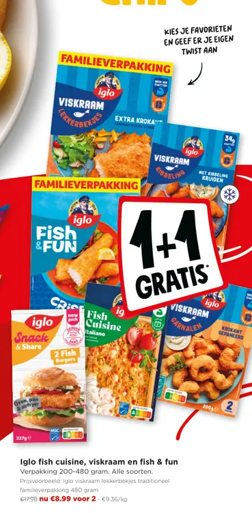 Promotie: Iglo fish cuisine, viskraam en fish & fun