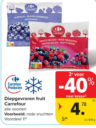 Promotie: Diepgevroren fruit