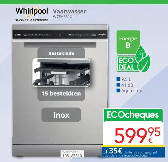 Aanbieding: Vaatwasser W7FHS51X