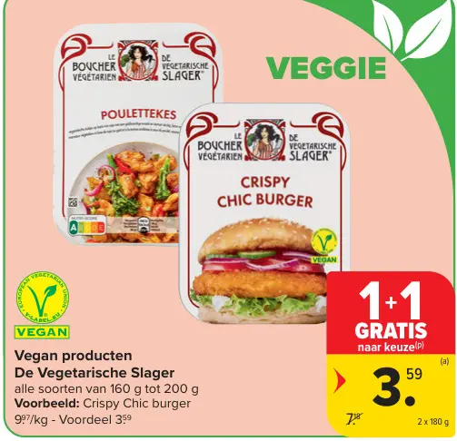Promotie: Vegan producten