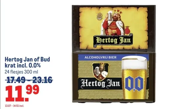 Aanbieding: Hertog Jan of Bud