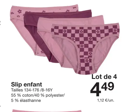 Offre: Slip enfant