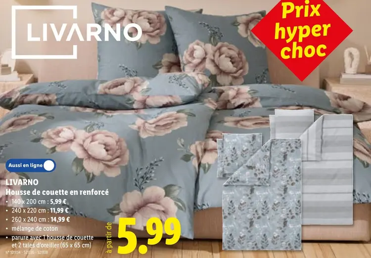 Offre: Housse de couette en renforcé