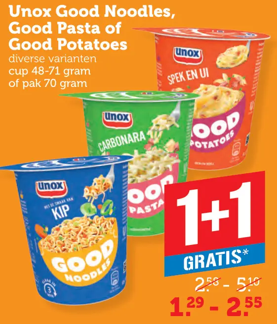 Aanbieding: Good Noodles, Good Pasta of Good Potatoes