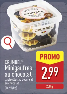 Offre: Minigaufres au chocolat