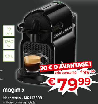 Offre: Nespresso - MG11350B