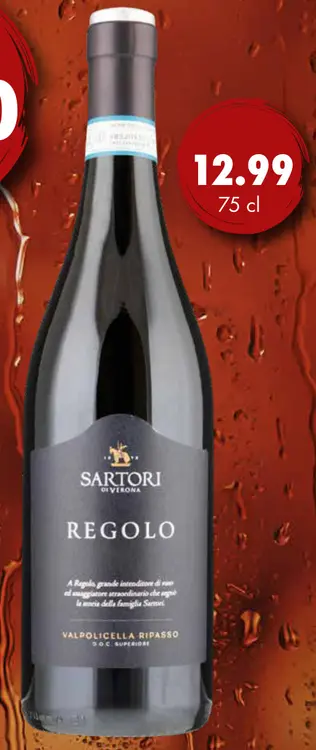 Aanbieding: Regolo valpolicella ripasso doc. superiore